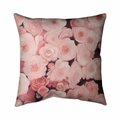 Begin Home Decor 20 x 20 in. Pink Flower Field-Double Sided Print Indoor Pillow 5541-2020-FL311